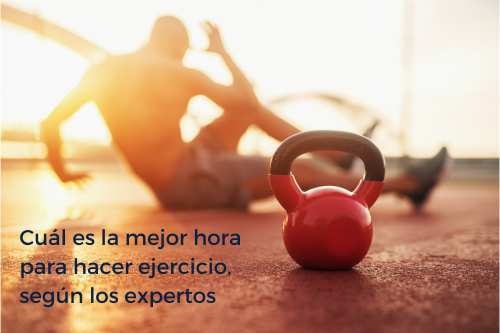 hombre entrenando en horario de mañana